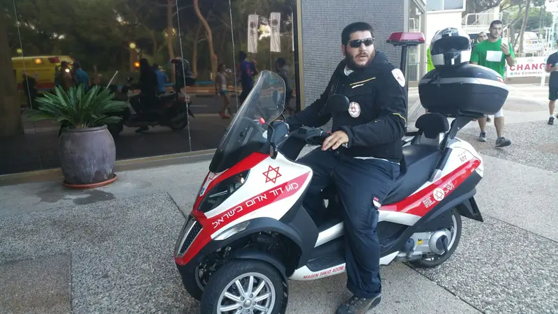 אופנוע, מד"א, הצלה