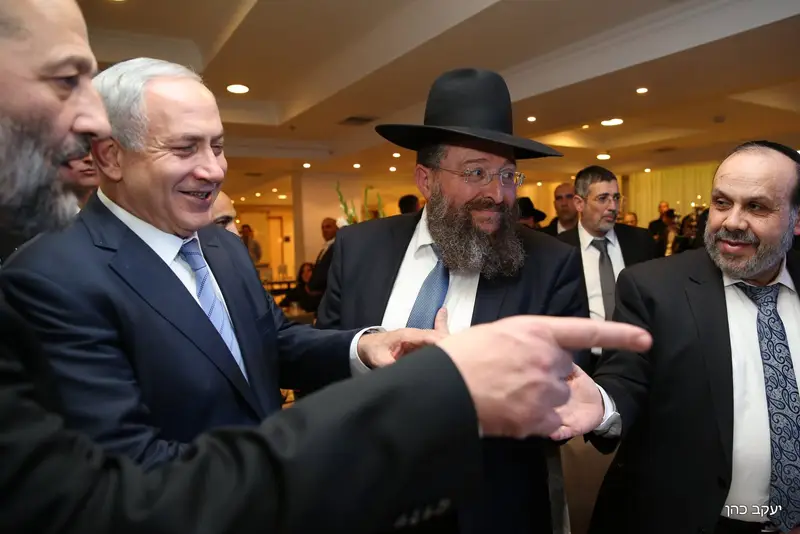 דרעי צילום יעקב כהן נתניהו בן צור אזולאי