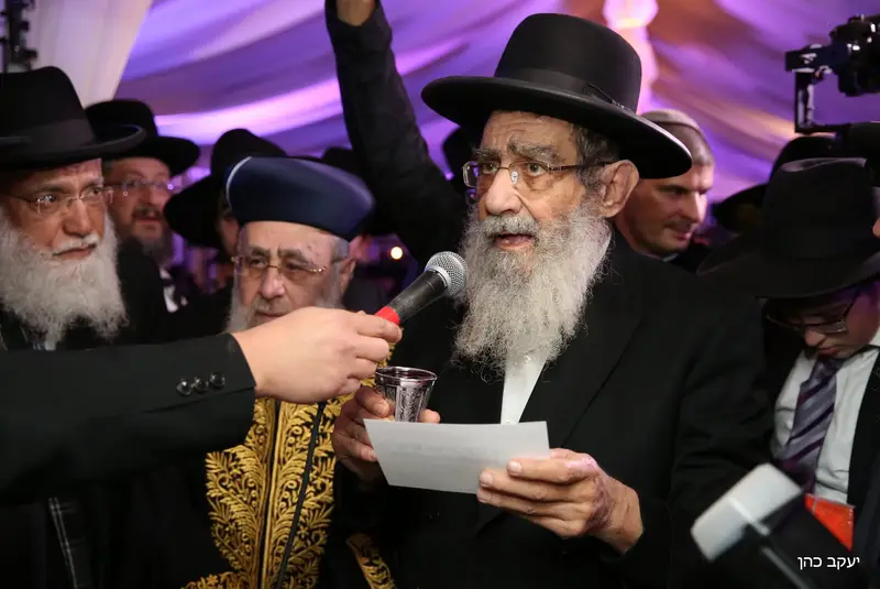 הרב בן שמעון והרב יצחק יוסף חתונה דרעי