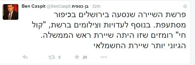 ציוץ בן כספית
