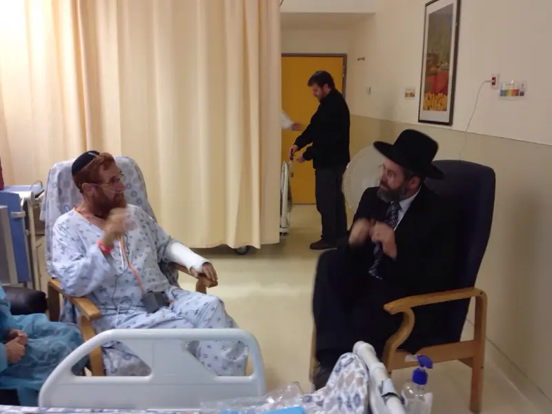 יהודה גליק עם הרב לאו