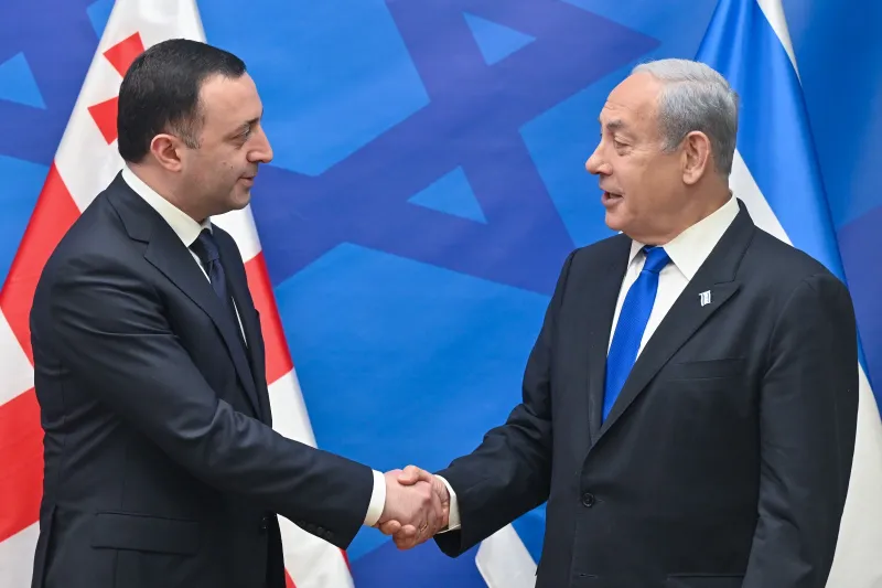ראש הממשלה נתניהו בפגישה עם ראש ממשלת גיאורגיה גריבשווילי