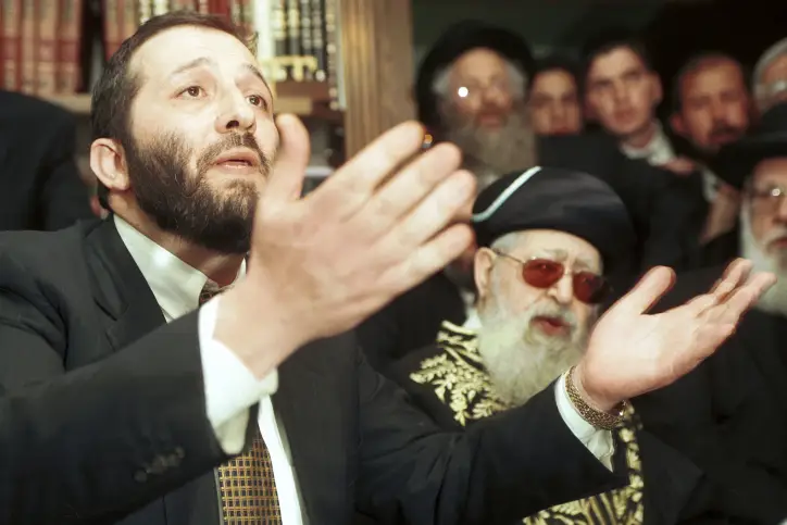 Aryeh Deri and Rabbi Ovadia Yosef