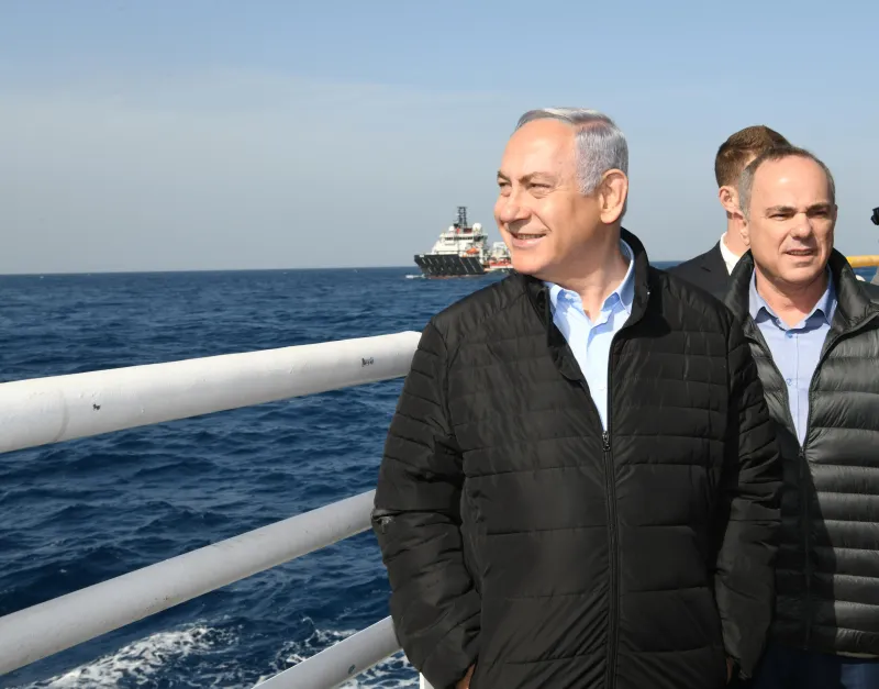 נתניהו שטייניץ אסדת גז לוויתן
