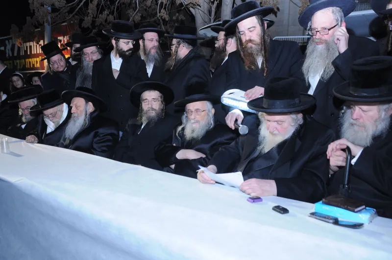 הפגנה נגד הגיוס העדה החרדית (2)
