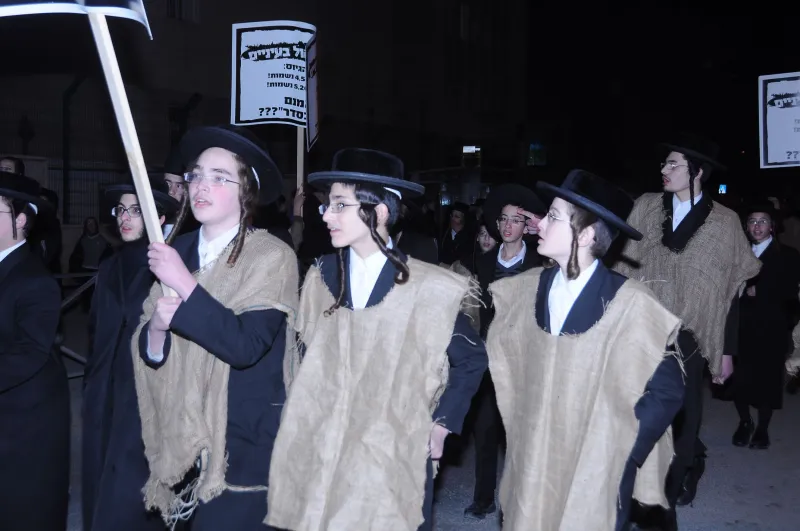 הפגנה נגד הגיוס העדה החרדית (25)