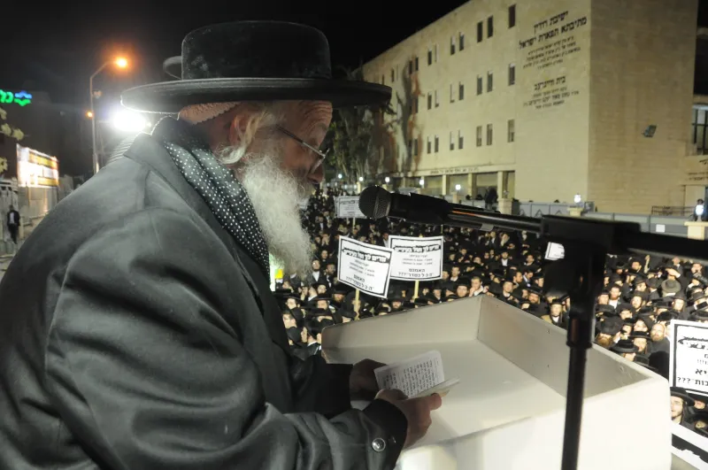 הפגנה נגד הגיוס העדה החרדית (27)