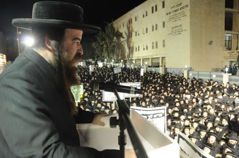 הפגנה נגד הגיוס העדה החרדית (28)
