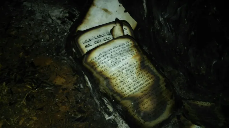 ספרי קודש, חוללו, אש, שריפה (3)