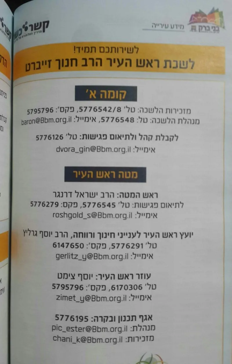 ספר טלונים בני ברק