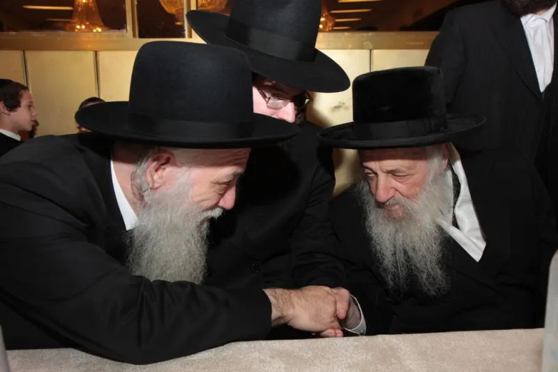 עם נשיא ישיבת פוניבז' הגר''א כהנמן