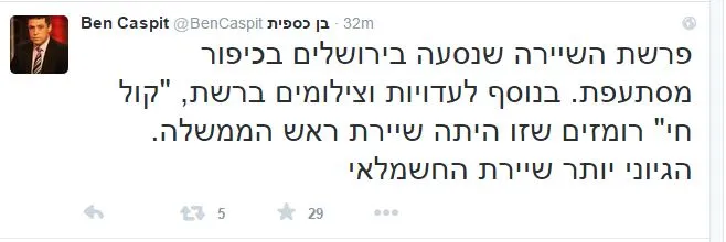 ציוץ בן כספית