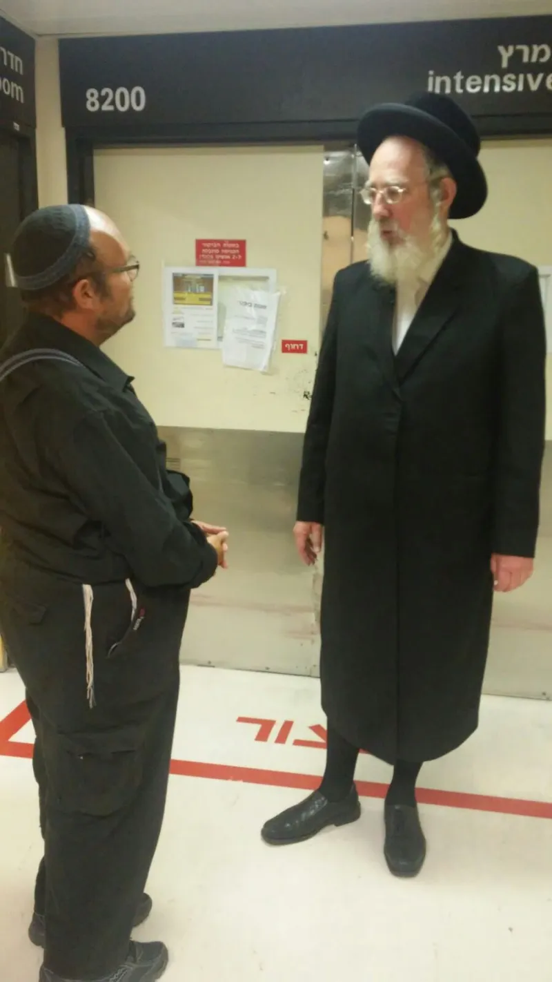 ח"כ ישראל אייכלר, היום בביקור בבית החולים