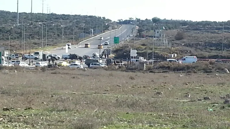 מבט אל זירת הפיגוע