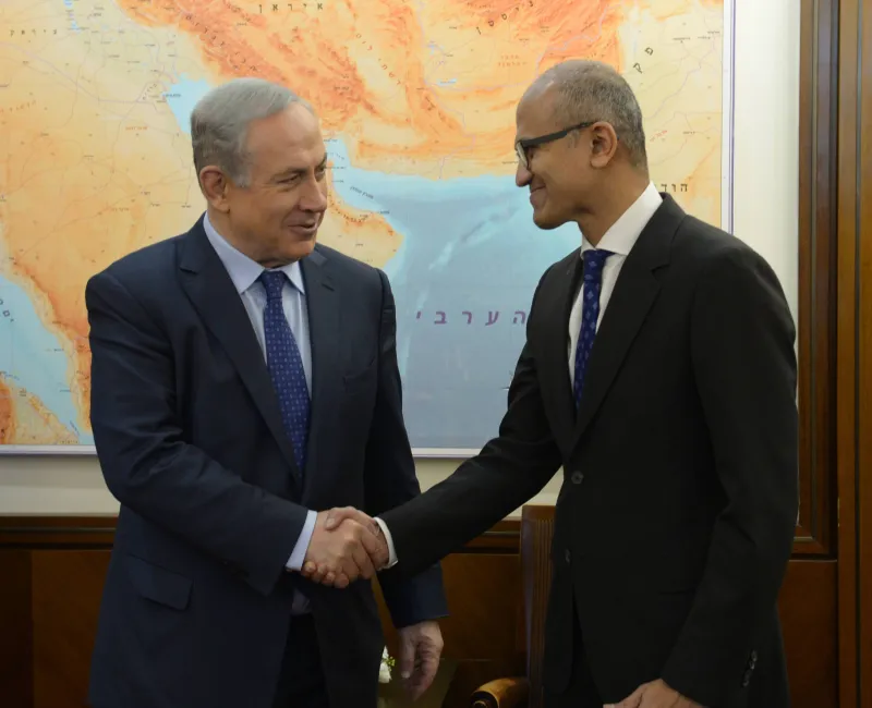 בנימין נתניהו מנכ"ל מייקרוסופט
