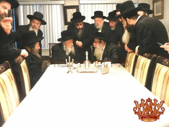 Gerer Rebbe Visit by Rabeini Shlita (1)