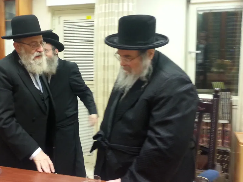 הרב אריה שטרן והאדמו"ר מבעלזא