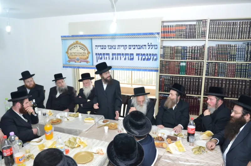 ראש הכולל החדש הרב זאב וקסברגר נואם