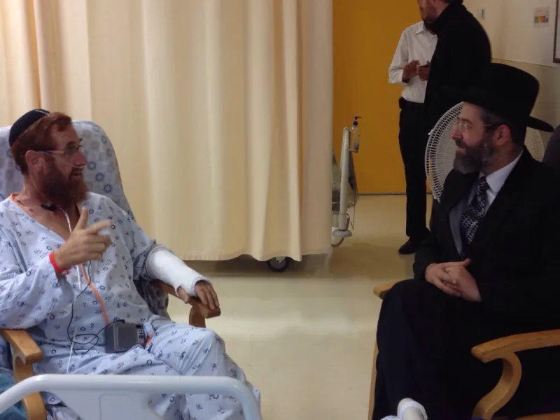 יהודה גליק עם הרב לאו
