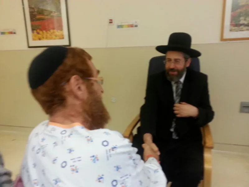 יהודה גליק עם הרב לאו