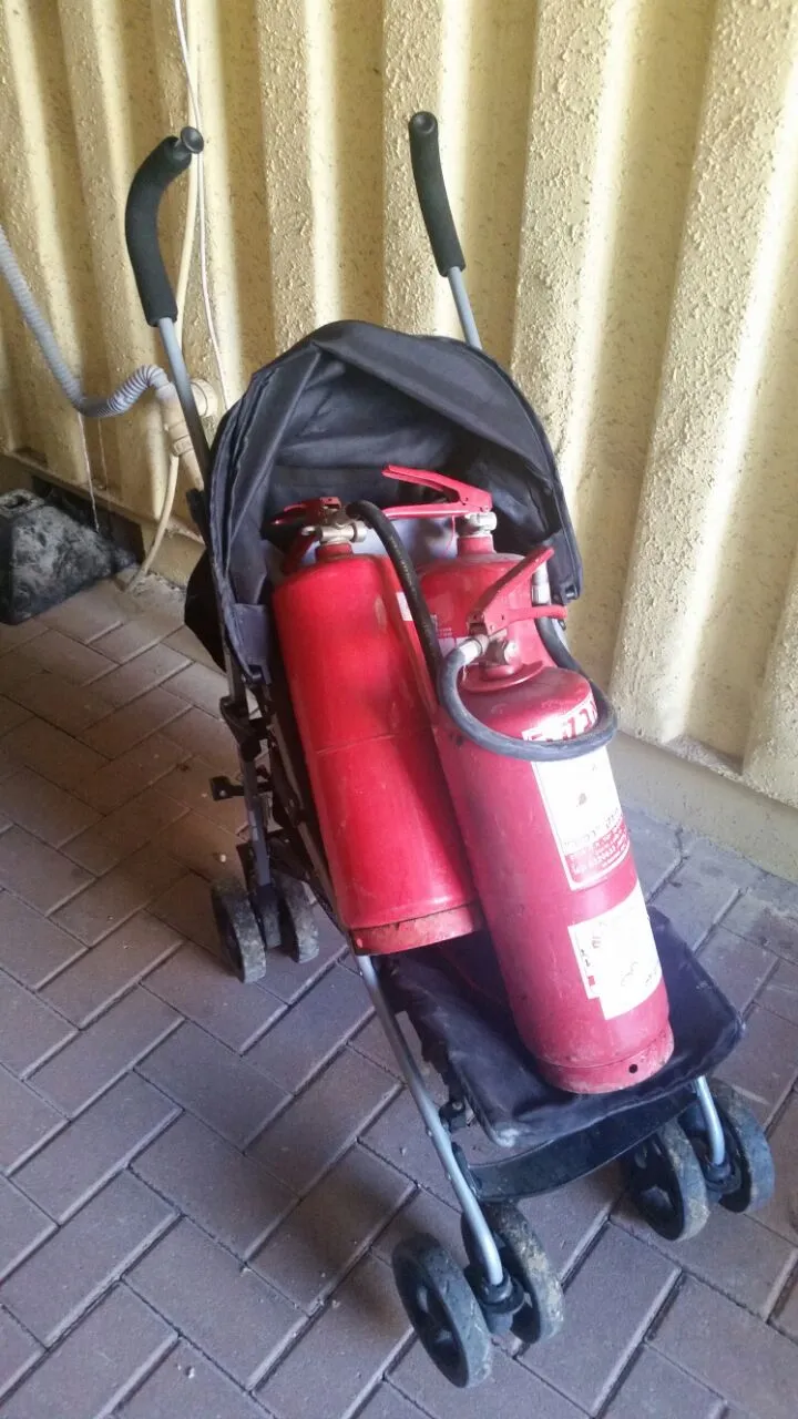 המטפים הגנובים (צילום: משטרת ישראל)