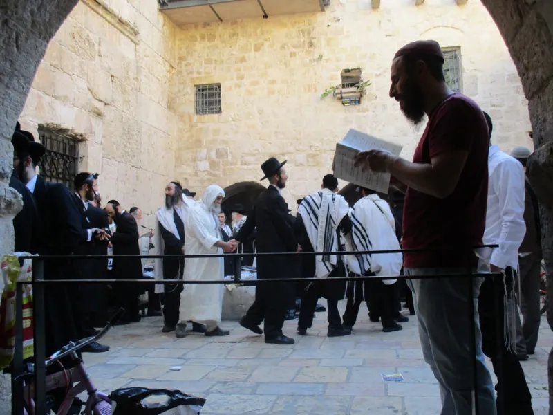 "במשך שנים רבות יהודים פקדו את הציון" | מתפללים 