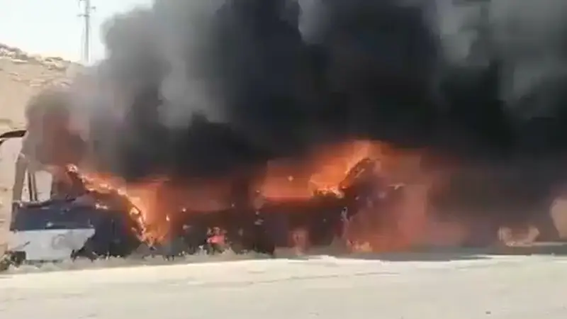 35 הרוגים ו-30 פצועים בהתנגשות שני אוטובוסים