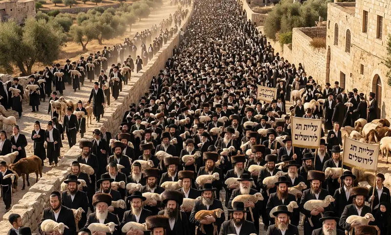 תסכית מרתק: כך עלו והקריבו את קרבן פסח בבית המקדש