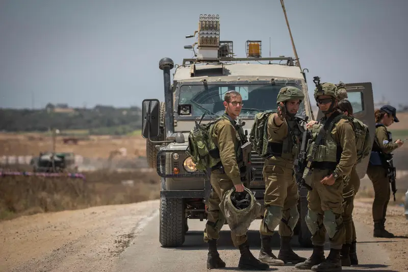 חיילי צה"ל בגבול הרצועה