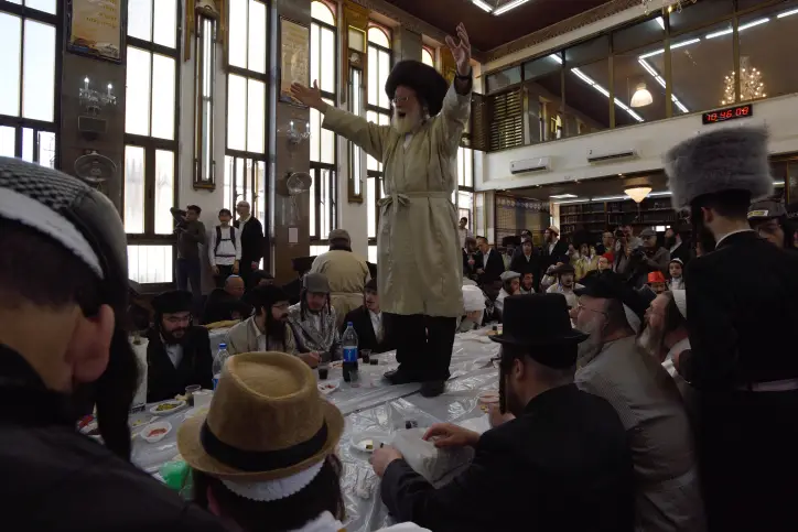 Ultra-Orthodox Jews celeberate Purim Holiday in Me'a She'arim neighborood in Jerusalem