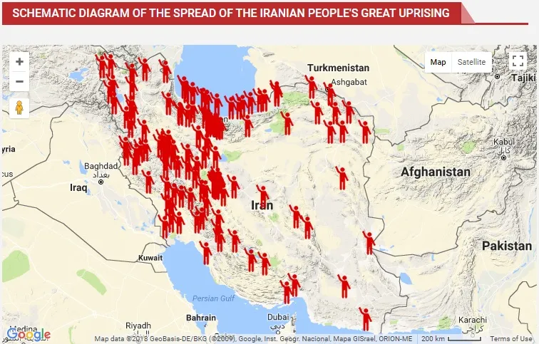 מפת ההפגנות