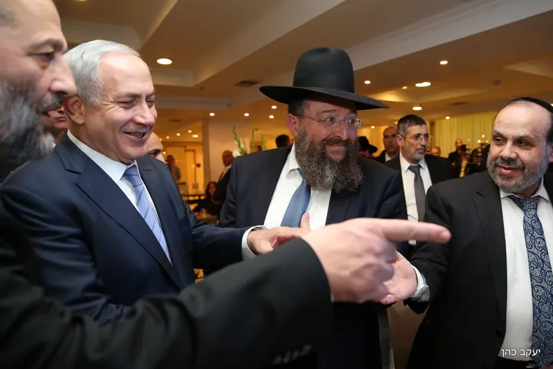 דרעי צילום יעקב כהן נתניהו בן צור אזולאי