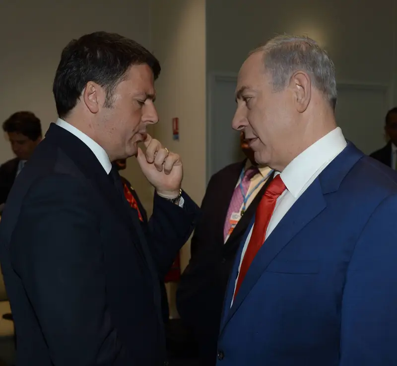 ראש הממשלה בנימין נתניהו נפגש עם ראש ממשלת איטליה מתאו רנזי.