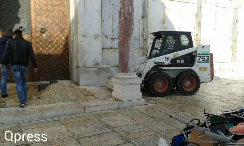 עבודות עפר בכיפת הסלע (1)