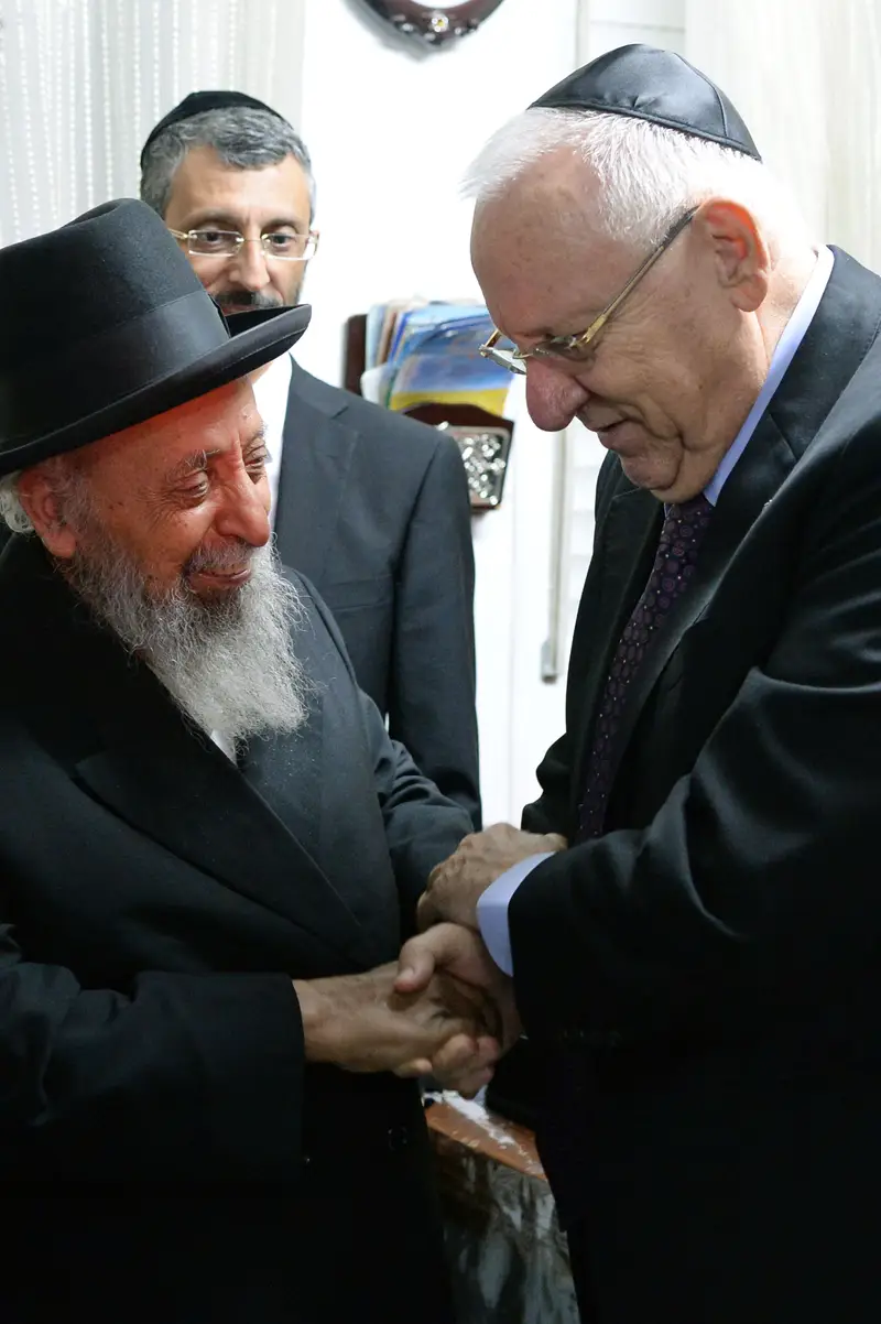 רובי ריבלין והרב שמעון בעדני