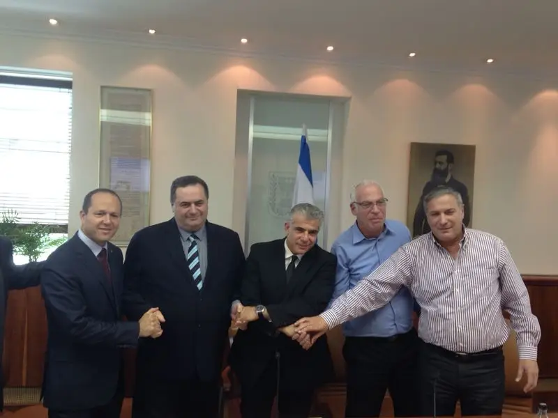 כץ ברקת לפיד אריאל ליברמן